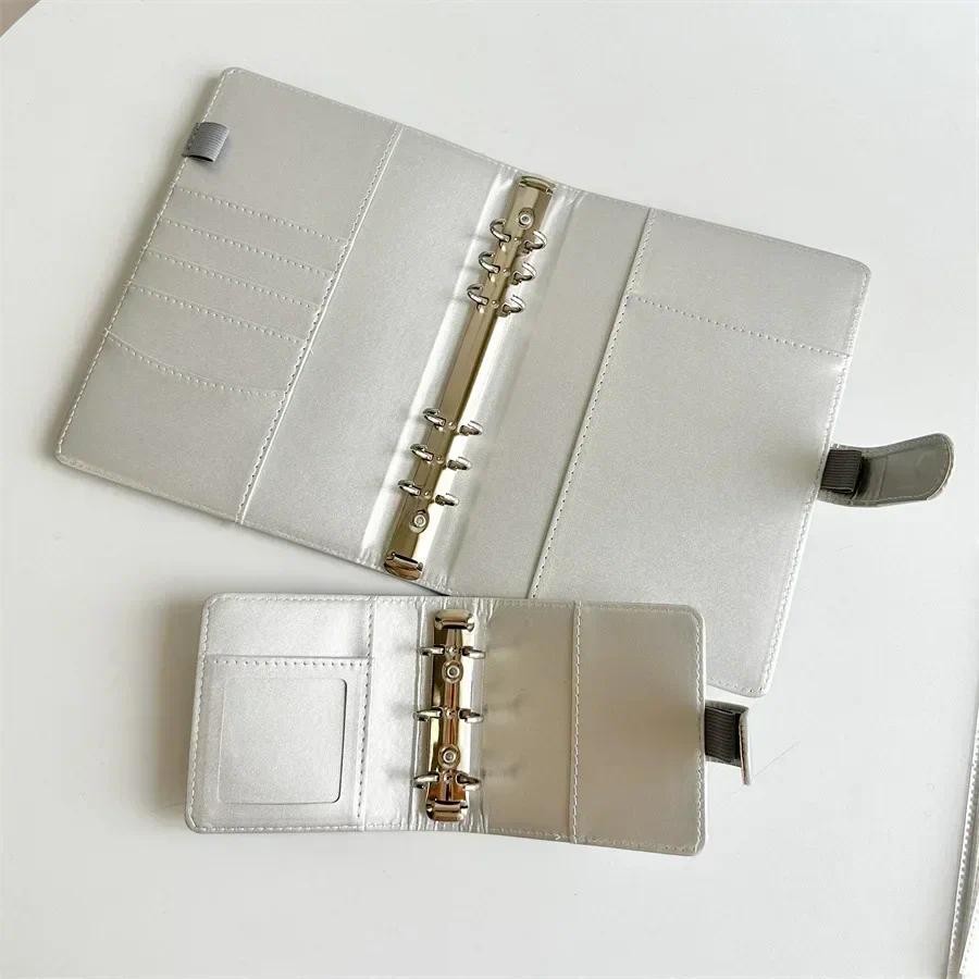 

A5 A8 Sliver Gold PU DIY PU Magnetic Buckle Binder Notebook Cover Diary Agenda Planning Paper Cover School Stationery Gift