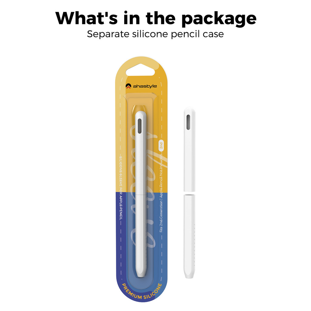 

For Apple Pencil Pro/2nd Gen - Ultra-thin Split Protective Case (Dual-Section Solid Color Design)