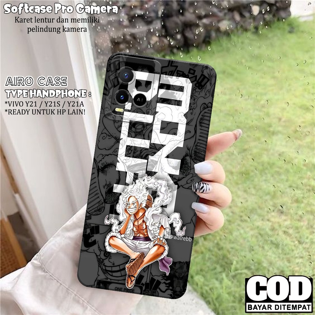 Case Vivo Y21 / Y21S / Y21T / Y21A / Y33S / Y33T - Softcase Tpu Terbaru - Motif Anime - Softcase Viv