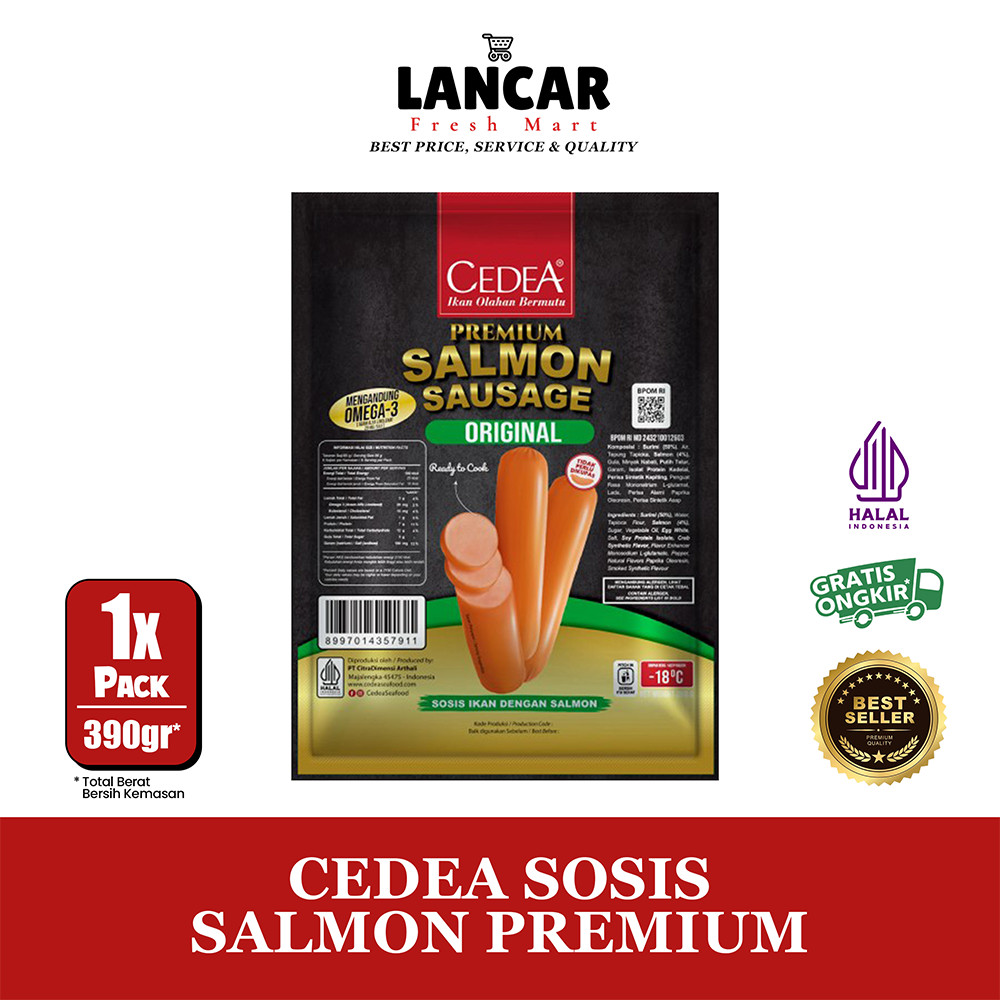 

CEDEA SOSIS SALMON PREMIUM 390GR