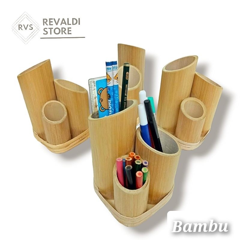 

Kerajinan Tempat Pensil Dari Bambu
