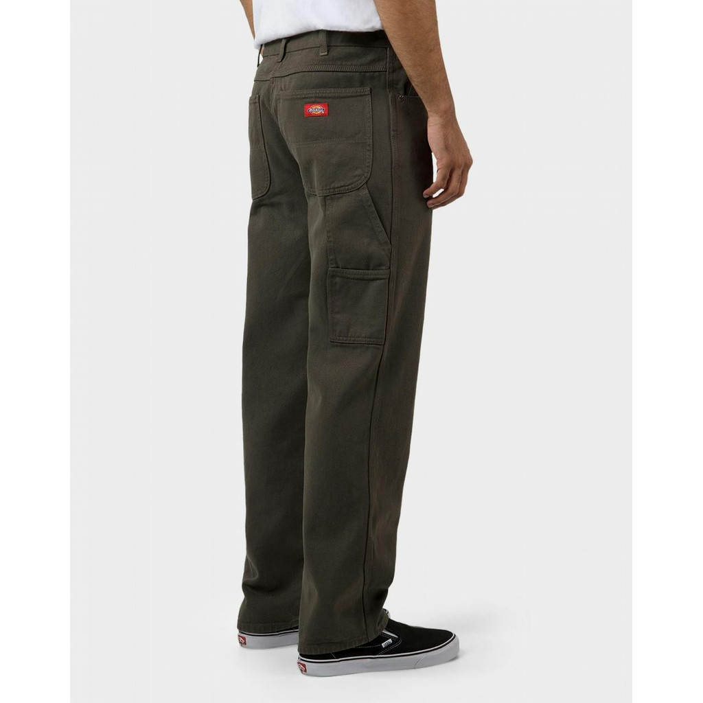 Dickies Relaxed Fit Duck Carpenter Pants Rinsed Moss