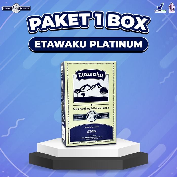 

[[Promo]]BEST SELLER SUSU ETAWAKU PLATINUM @200gr BANTU MASALAH NAFAS - BPOM, HALAL, ORIGINAL - 1 BOX