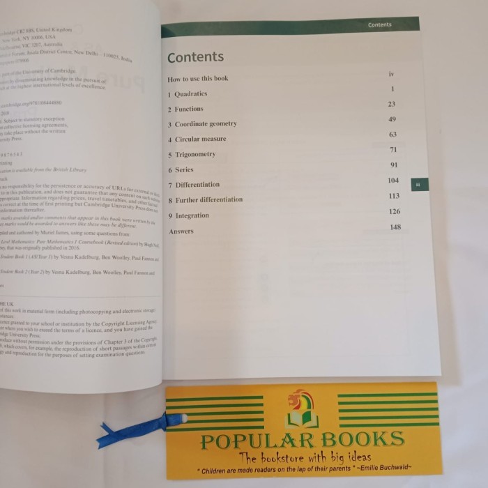 

Cambridge AS & A Level Pure Mathematics 1 Practical Book