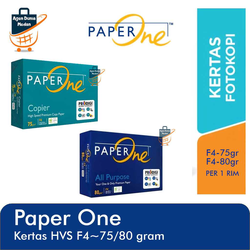 

PaperOne paper one Kertas HVS PER RIM print Fotocopi Kertas