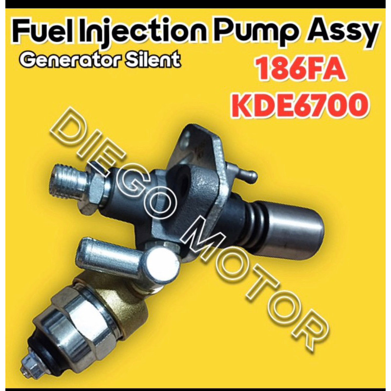 

186Fa fipump assy pompa minyak solar mesin genset solar kipor kama silent yanmar krisbow Kde6500 186F amplas
