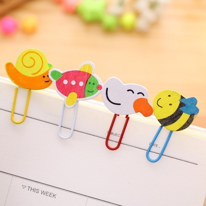 

Penjepit Klip Kertas Karakter Paper Clip Korean Push Pin Set 12pcs ℂ& 889