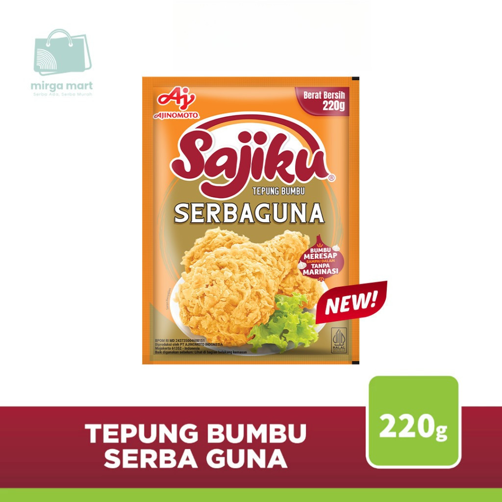 

Sajiku® Tepung Bumbu Serbaguna 220g Renyah Lezat