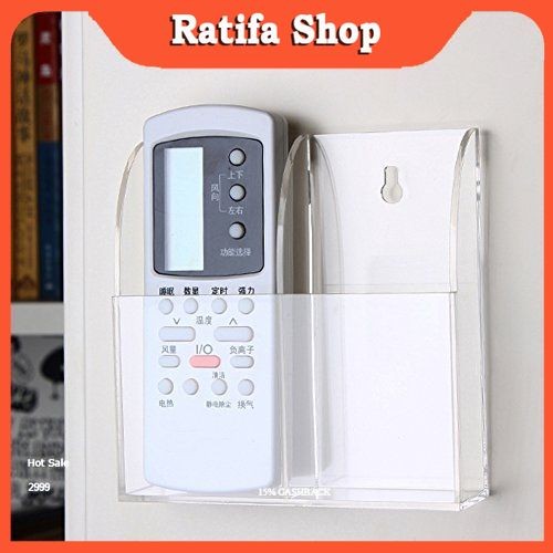 

Tempat Remot AC TV Akrilik Dinding Estetik 1 2 3 Slot