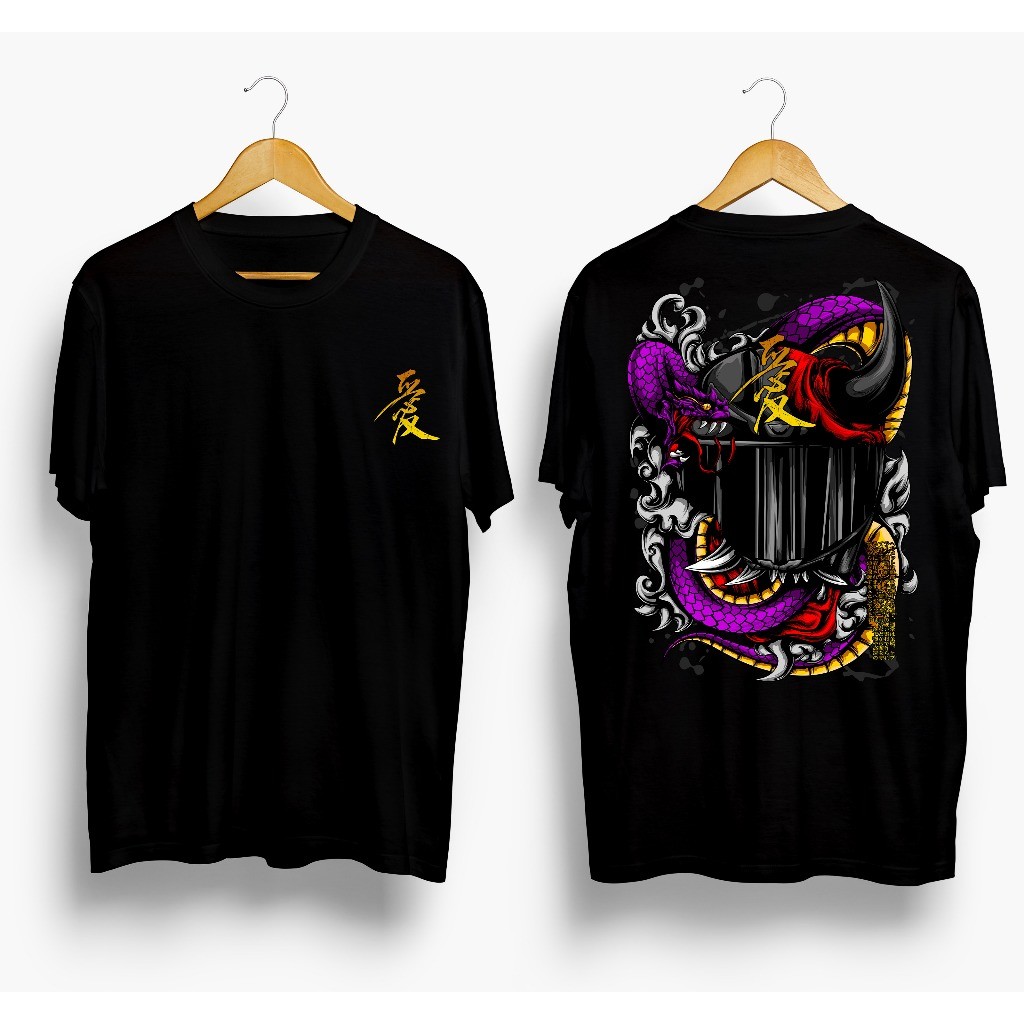 【Ori】 Kaos Distro Samurai Jepang Oni Kabuto