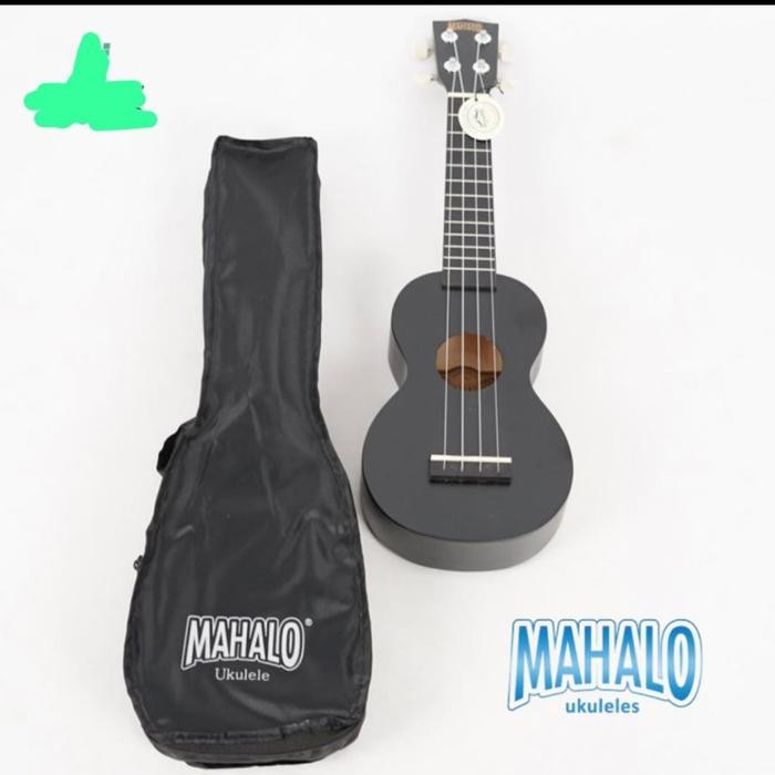 UKULELE MAHALO Soprano 21" MK-1 +Bonus SOFTCASE ORIGINAL - Hitam HOL