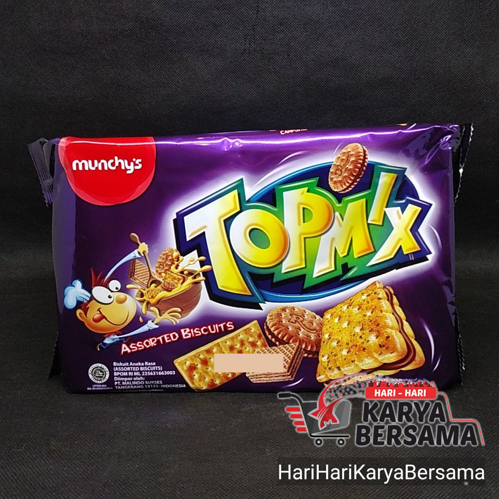 

MAKANAN RINGAN BISKUIT MUNCHY'S ASSORTED BISKUIT TOP MIX 295GR