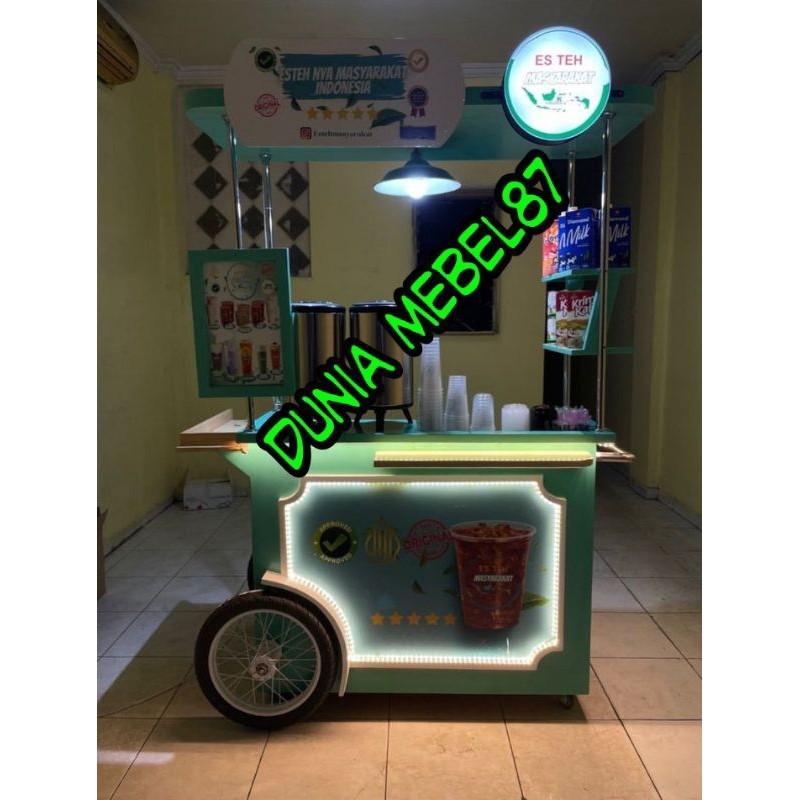 GEROBAK ES TEH SOLO / GEROBAK ES TEH / GEROBAK JUALAN