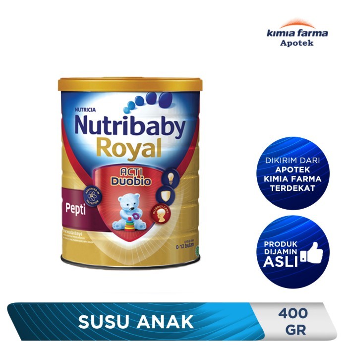 

TP NUTRIBABY ROYAL PEPTI JUNIOR 400 GR / SUSU ANAK / KIMIA FARMA
