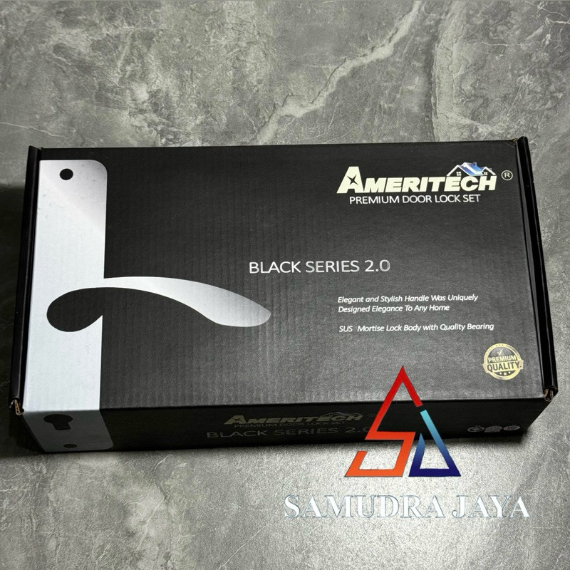 KUNCI PINTU HITAM 25CM HANDLE PINTU BLACK EDITION PREMIUM QUALITY