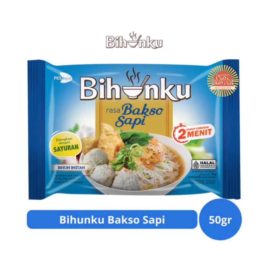 

Bihunku Bihun Instan Rasa Bakso Sapi 55gr Halal BPOM