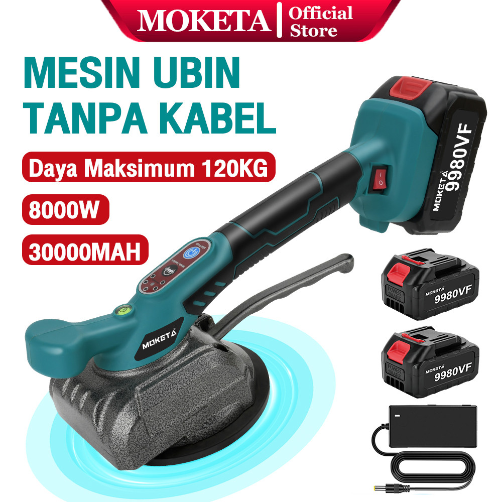 

MOKETA 8000W Mesin ubin ubin Mesin Pemasangan Batu Bata 120K Daya hisap Alat Perata Keramik Lantai