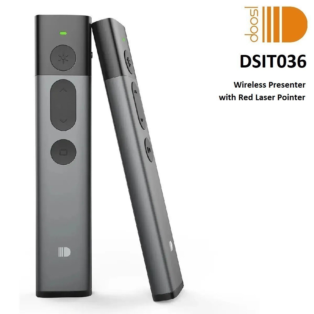 GROSIRUNIK99 DOOSL DSIT036 - Wireless Presenter with Red Laser Pointer - Cocok untuk Presentasi
