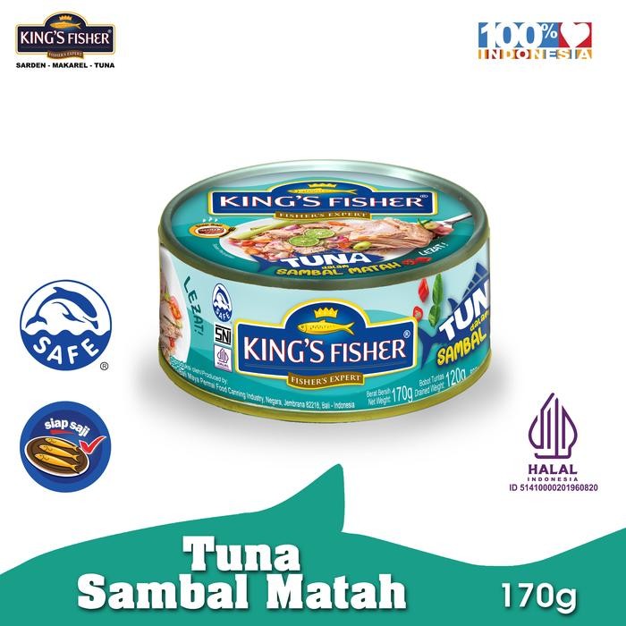 

Promo Paket 6 Pcs King's Fisher Tuna Sambal Matah Daging Tuna Makanan Kaleng 170 g - Tuna Sambal Matah Terlaris