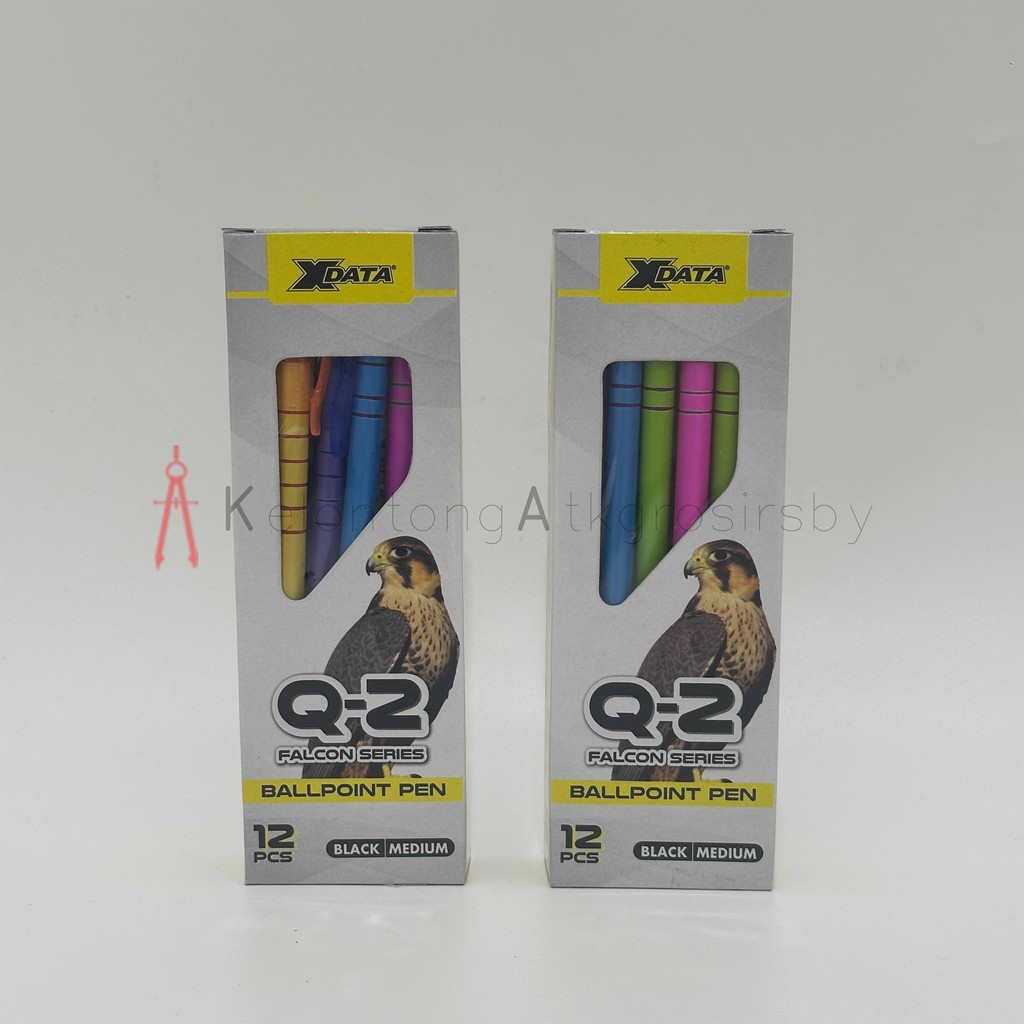 

Ballpoint / Puplen / Bolpen (12pcs) Hitam XData Q-2