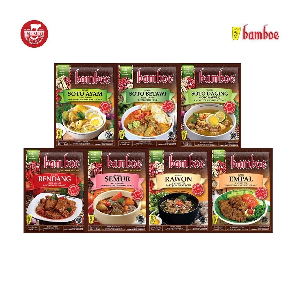 

Bamboe Nusantara Bumbu Masak Instan Halal Tumis/Cair