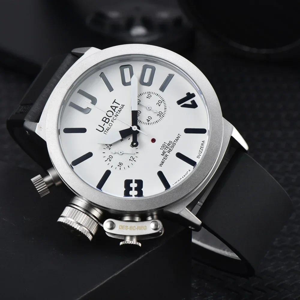 Jam Tangan Pria 2025 New Sale TOP TOP U-BOAT Brand Geneva Watches For Mens Multifunction Chronograph