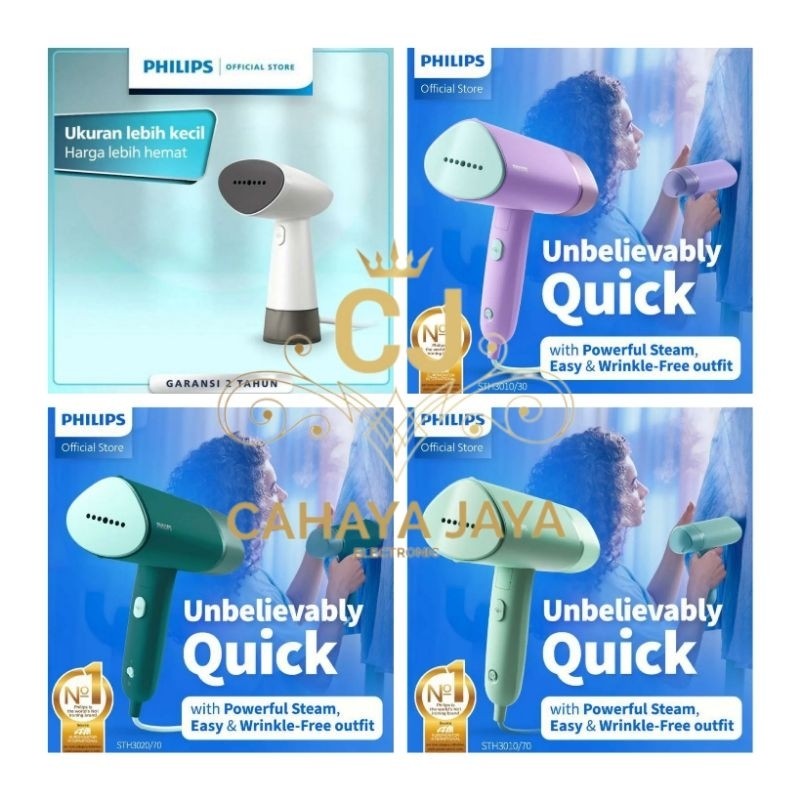 PHILIPS STEAMER SETRIKA UAP GENGGAM STH 3010 / STH3010 / STH 1010/ STH 1010 / STH 3020 / STH3020 GAR