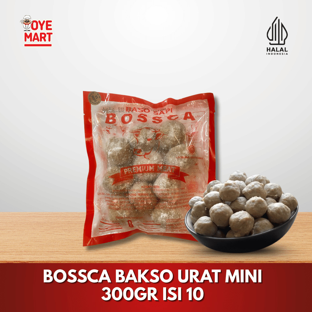 

BOSSCA BAKSO DAGING URAT MINI 300GR ISI 10 / BAKSO DAGING SAPI