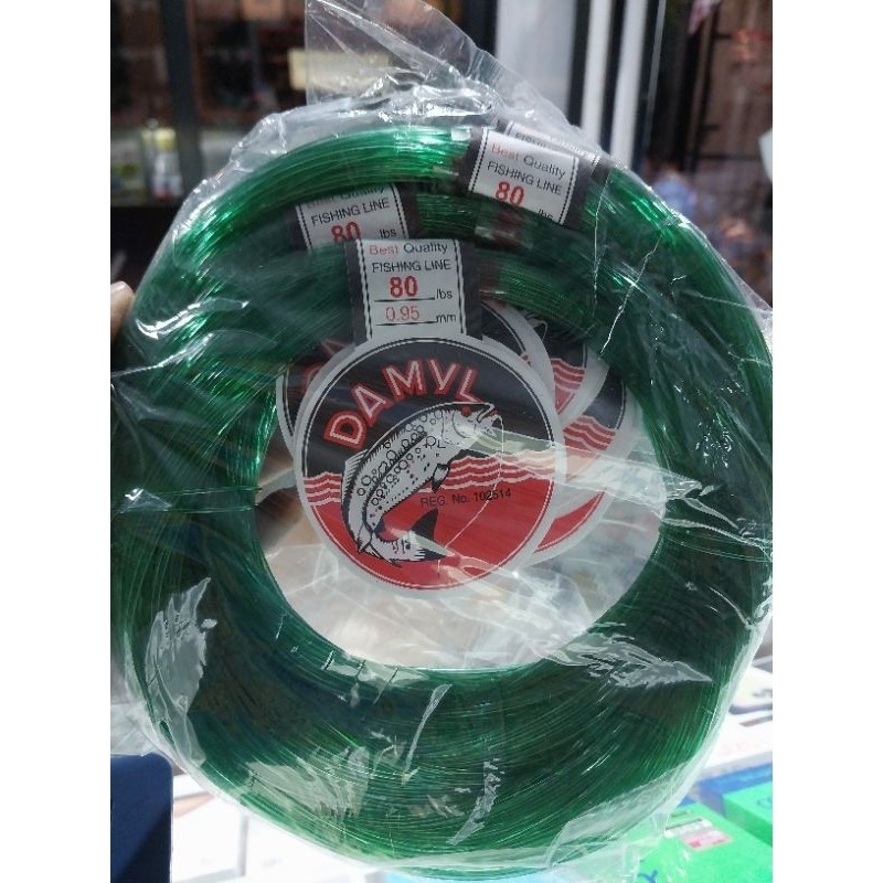 Tali damyl hijau 60 , 70 , 80 , 90 , 100 ,120 LBS