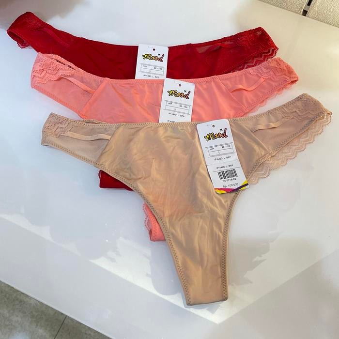 Wacoal Mood Mini Panty Gstring / Celana Dalam G String / Sexy Look - Merah, M