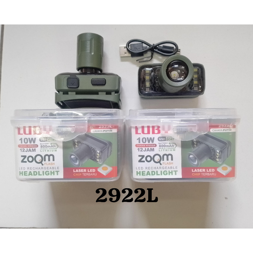 Senter Kepala super terang zoom LUBY