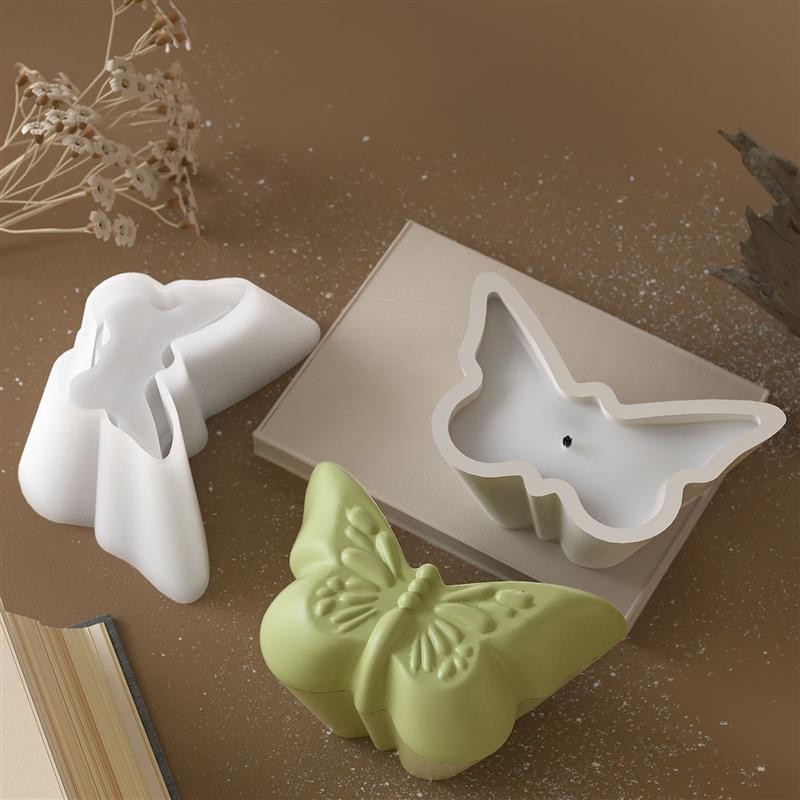 

3D Butterfly Aroma Candle Silicone Mold DIY Soybean Wax Candle Gypsum Resin Mold Ornament Molds Handmade Soap Making Supplies