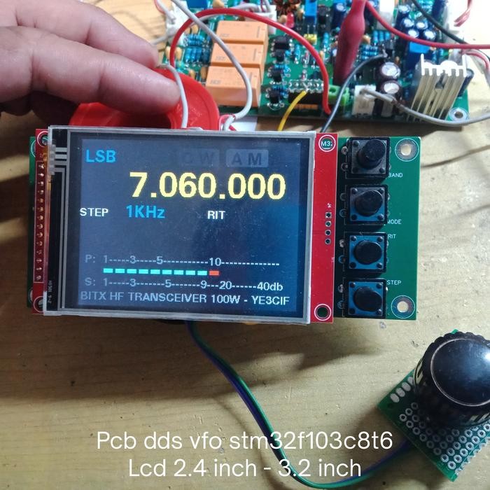 Pcb dds vfo lcd 3.2 inch JA2GQP