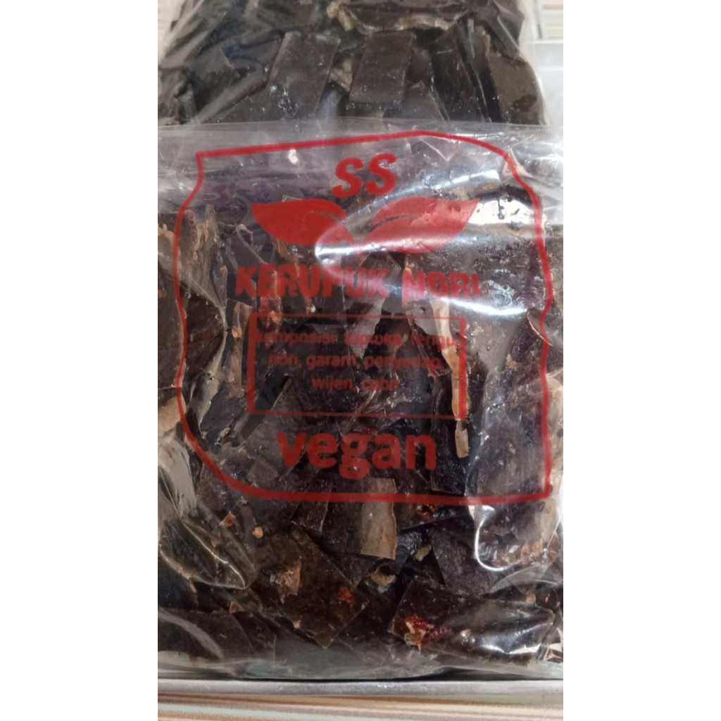 

Kerupuk Nori Pedas Rumput Laut Rasa Asin Mentah Vegan 1Kg 500gr 250gr