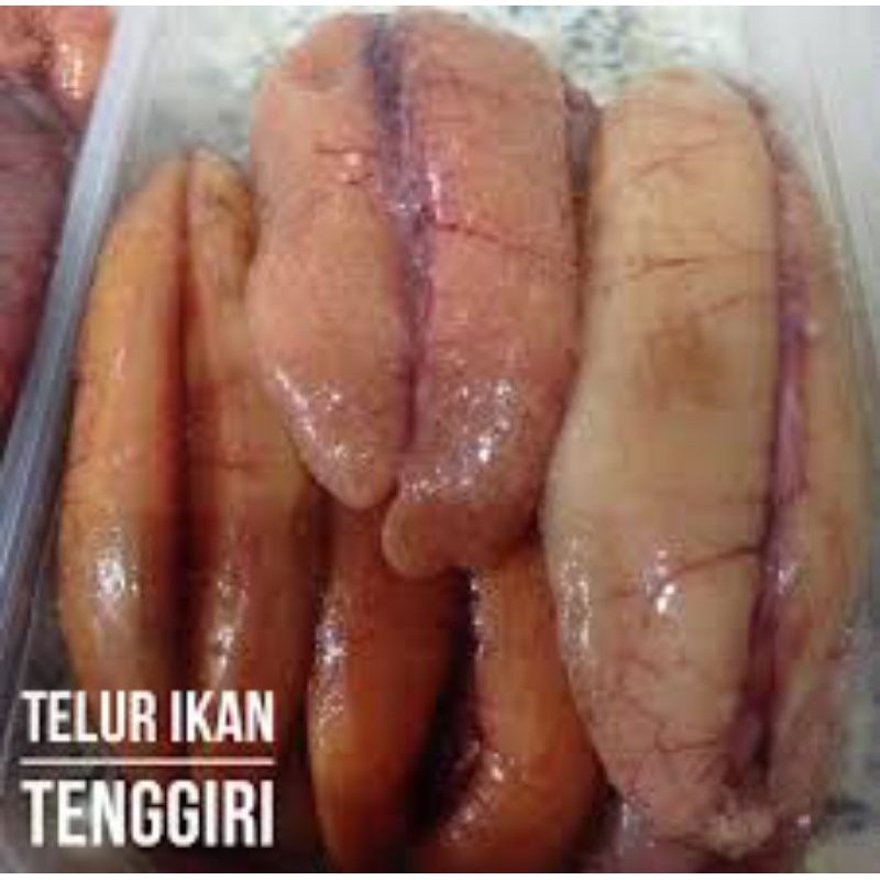 

Telur ikan tenggiri 1kg, telor ikan tongkol, telor ikan campur