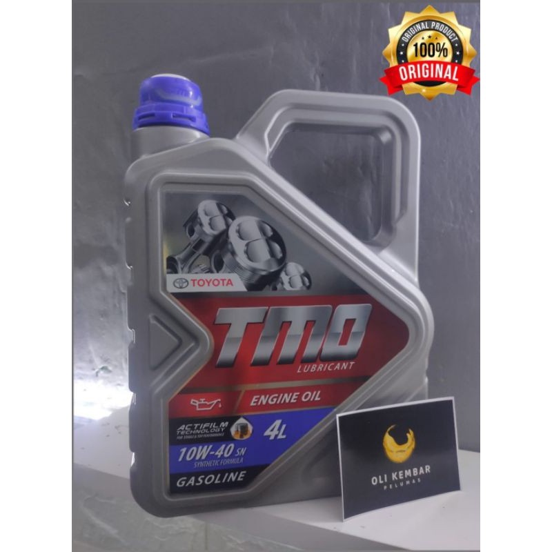 Oli TMO 10W-40 4 Liter scan barcode terbaru original