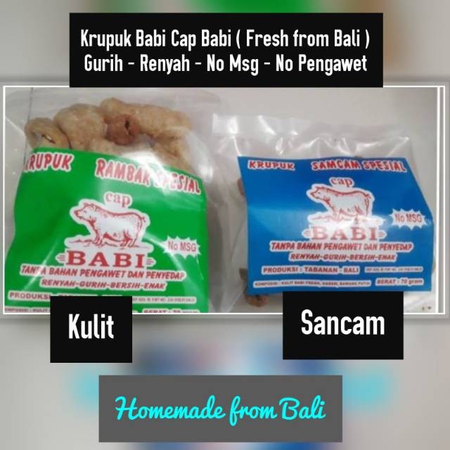 

Krupuk Babi Cap Babi ( Non Msg ) 70gr