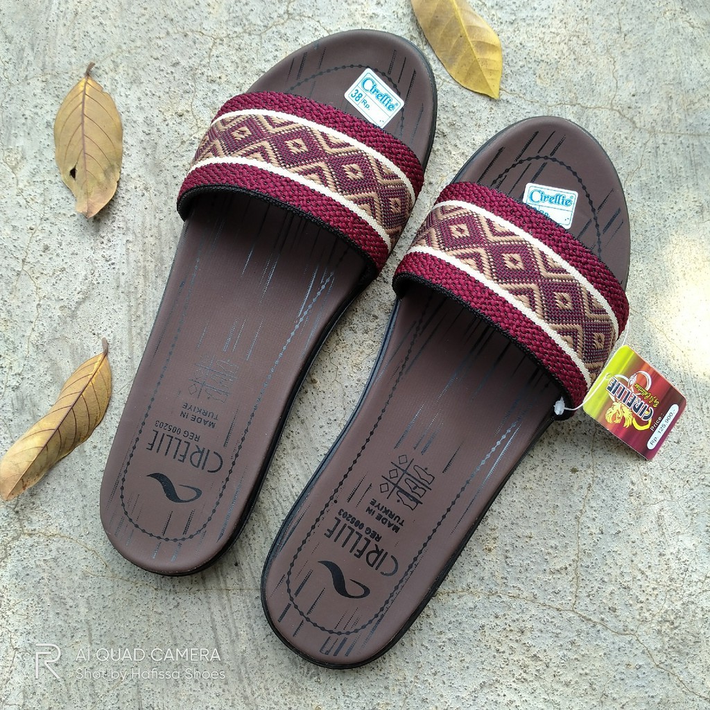 DISKONANZA Adelia Series Ori Cirellie Turki B1-298 Sandal Selop Wanita 37-40 Sandal Etnic Trendy Mur