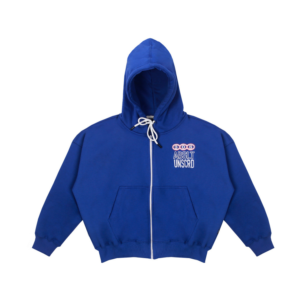 308 ABSLTUNSCRD - ZIP HOODIE 308 CIRCLE RED -  BLUE
