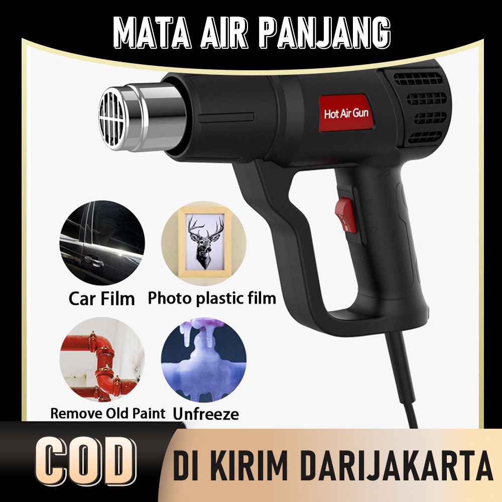 NEW Hot Air Gun 2000W 600 Derajat 220V Hot Air Gun Uni Eropa Industri Elektrik Heat Gun Pemanas Drye