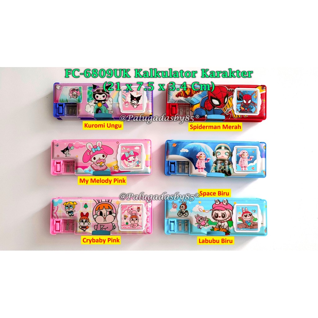 

(1 Biji) Kotak Pensil Magnet Kalkulator 21 x 7.5 x 3.4 Cm / Kotak Pensil Magnet GXIMP FC-6809UK
