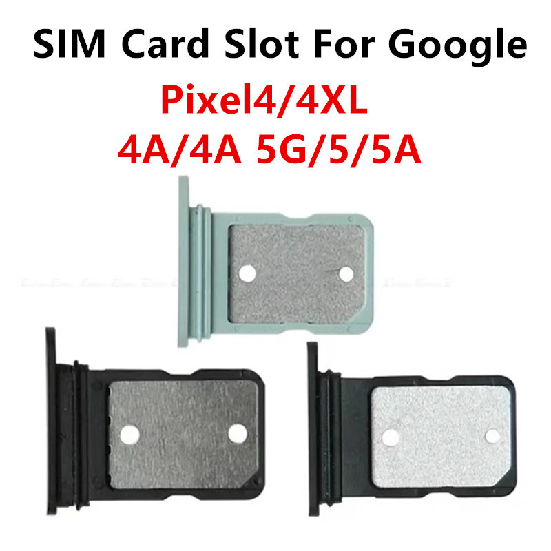 Pixel5 Pixel4 SIM Card Slots For Google Pixel 5 5A 4A 5G 4 XL SIM Tray Adapters Socket Holder Replac