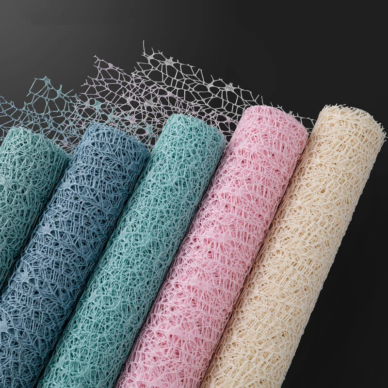 

Flower Wrapping Mesh Paper Iregular Hollow Net Wrapper Floral Bouquet Paper Fresh Flower Packaging Sheet Florist Wrap Supplies