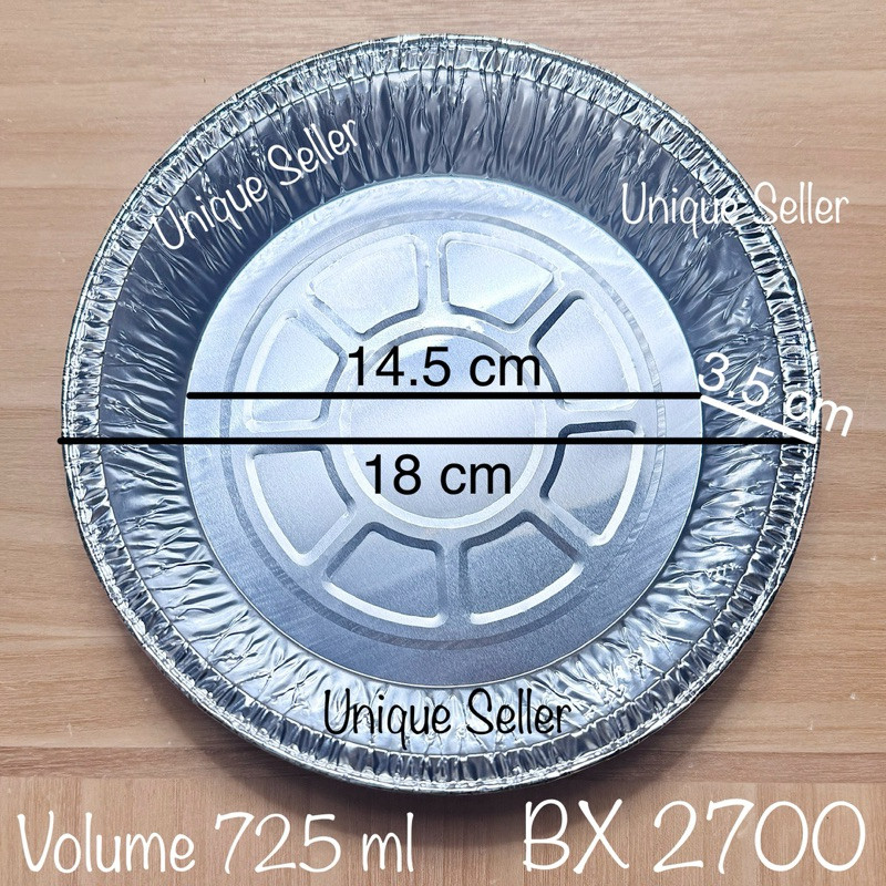 [Isi50] Aluminium Foil Bulat 18 cm BX 2700 Bestfresh / Alufoil Tray RX 725 Best Fresh / Aluminium Fo