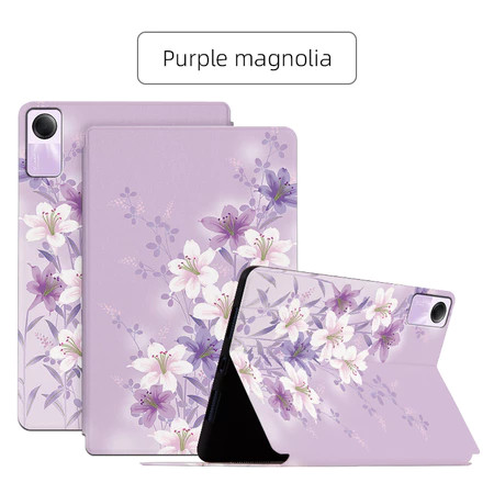 Casing tablet bunga lili ungu cocok untuk ipad Mini 4/5 7,9 ”Mini 6 8,3 ”Air1/2 Gen 5/6 9,7 ”Gen 10 