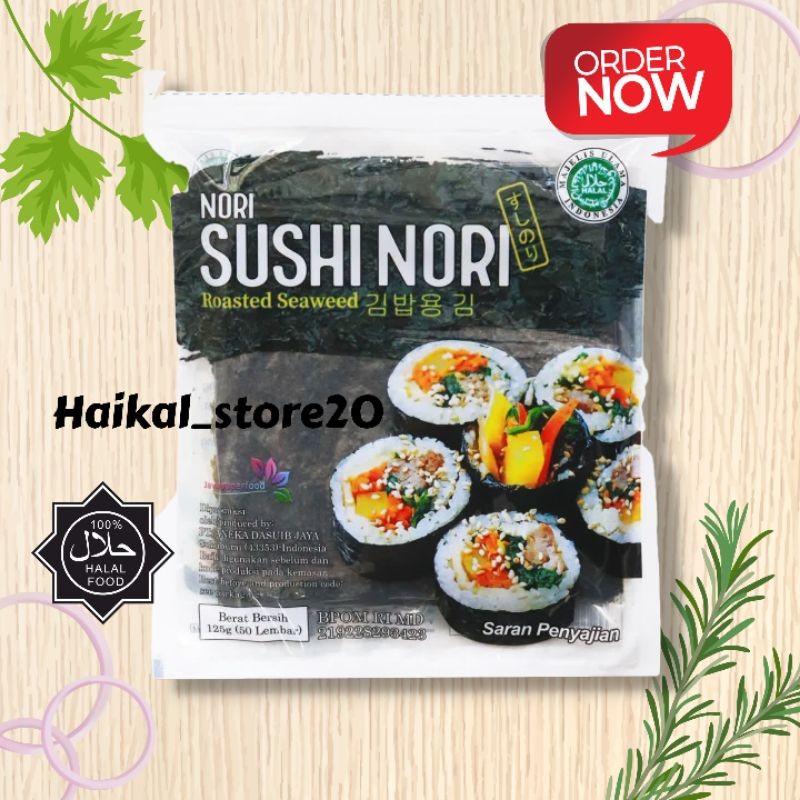 

[oddsolshop] pekanbaru/Sushi Nori Java Superfood 125GR isi 50 Lembar Roasted Seaweed Rumput Laut