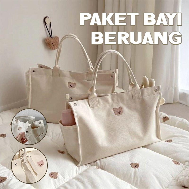 Tas. Tugu Membungkus Ibu Bayi Beruang Besar Membungkus Tas Tootsie Membungkus.