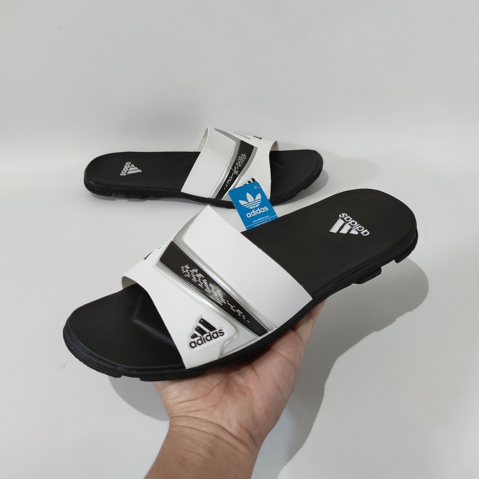 SANDAL PRIA NITRO PUTIH HITAM/SANDAL SELOP PRIA/SANDAL KASUAL/SANDAL DISTRO/SENDAL PRIA TERBARU/SAND