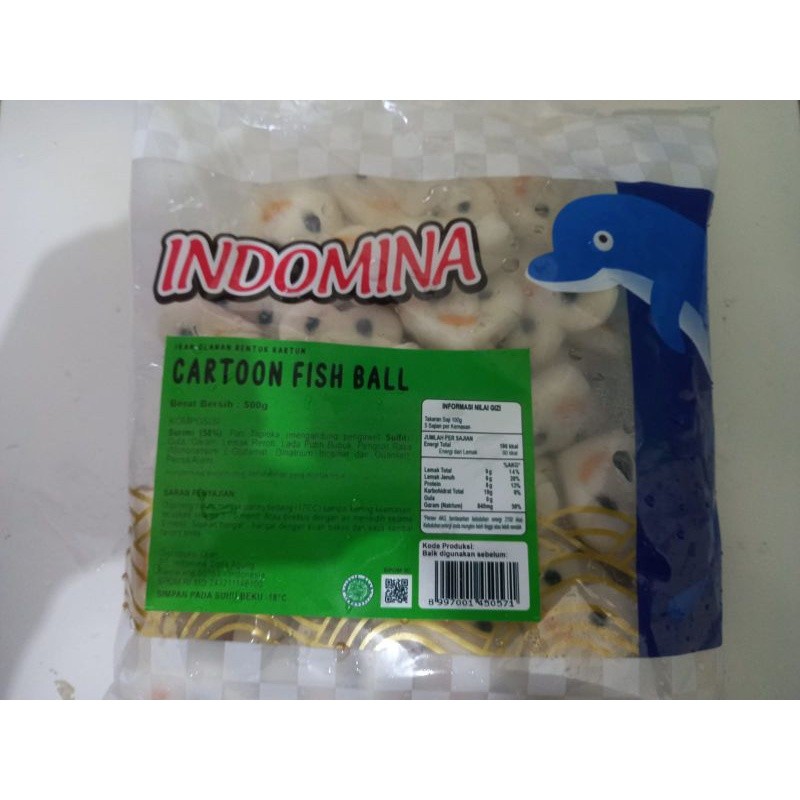 

Indomina Cartoon Fish Ball 500g Frozen Food Alternatife Cedea