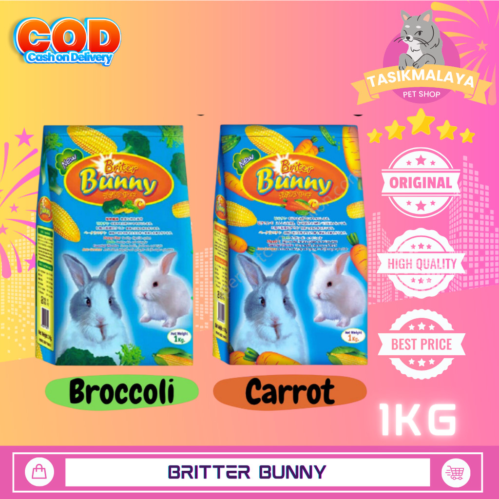BRITER BUNNY 1kg makanan kelinci Rabbit food 1 kg Britter Bunny